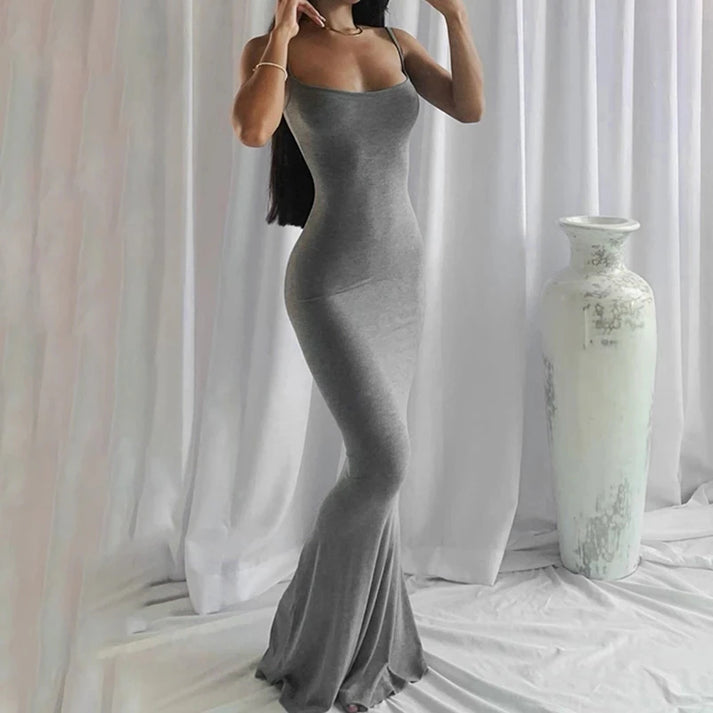 Elira Luxury Satin Maxi Dress