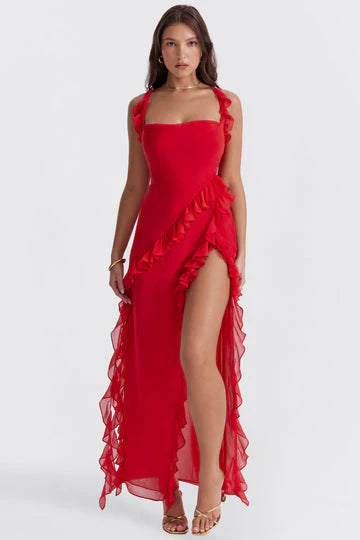 Elira Ruffle Sexy Dress