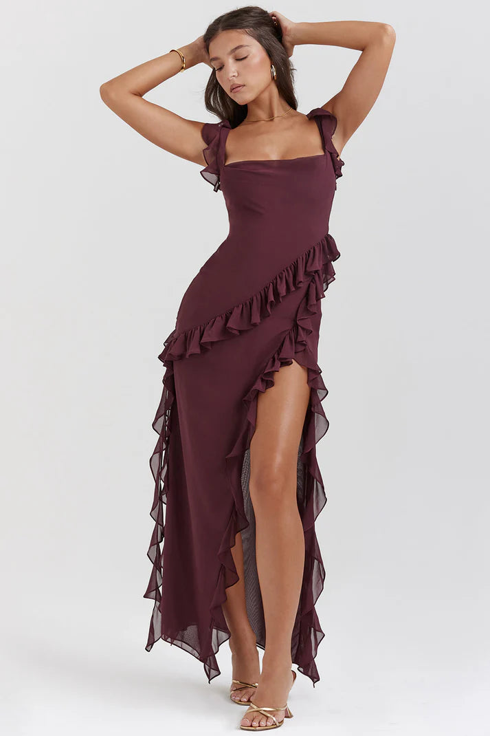 Elira Ruffle Sexy Dress